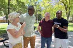 Jo (Rae) & Aly Conteh, Craig Pickup, Alex Boye