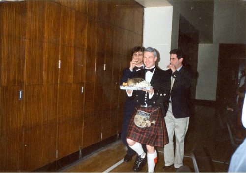 Piping in the Haggis on Burns Night