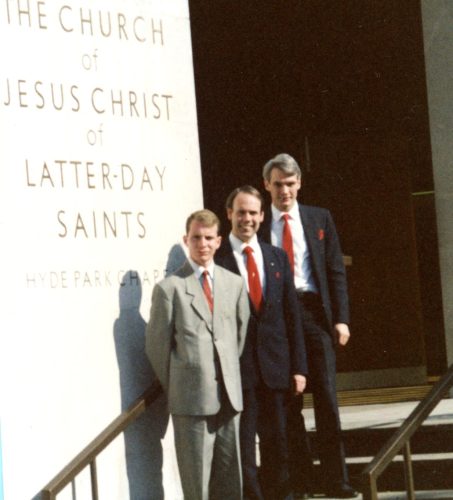 New Bishopric - Donald MacMillan (2nd), Bishop Geoffrey Wilmott, Craig Pickup (1st)