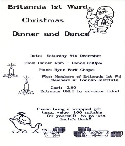 Christmas Dinner flyer