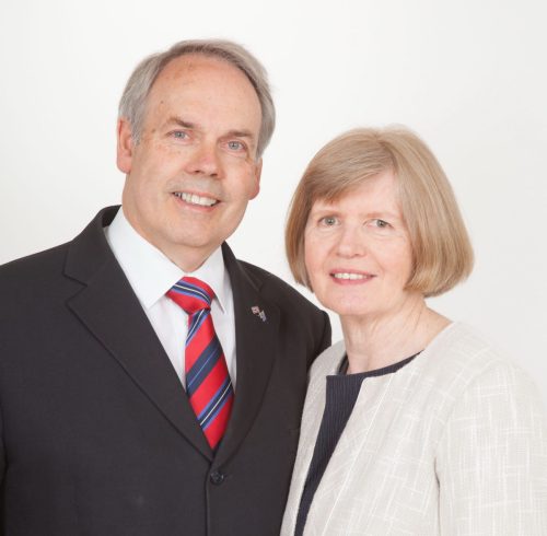 Geoff and Sue Willmott as senior missionaries 2016-18